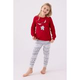 Arnetta Kız Çocuk Kırmızı Pijama Takımı - 3 - 4 Yaş