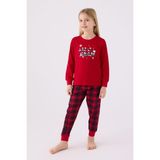 Arnetta Kız Çocuk Kırmızı Pijama Takımı - 5 - 6 Yaş