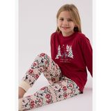 Arnetta Kız Çocuk Kırmızı Pijama Takımı