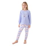 Arnetta Kız Çocuk Mavi Pijama Takımı
