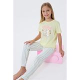 Arnetta Kız Çocuk Pijama Takım, 2-3 Yaş, AR3571-C-V2, Sarı, kız-çocuk