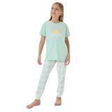 Arnetta Kız Çocuk Pijama Takım, 6-7 Yaş, AR3576-C-V1, Yeşil, kız-çocuk