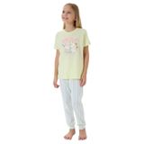 Arnetta Kız Çocuk Pijama Takımı, Sarı, Kısa Kollu, 5-6 Yaş