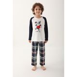 Arnetta Krem Erkek Çocuk Uzun Kol Pijama Takım - 5-6 Yaş