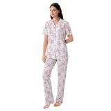 Arnetta Krem Gömlek Pijama Takım, M, AR3626-S-V1, Pembe, kadın