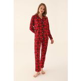 Arnetta Lacivert Kadın Gömlek Pijama