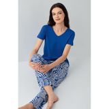 Arnetta Lacivert Pijama Takım, XL, AR3605-S-V3, Mavi, kadın