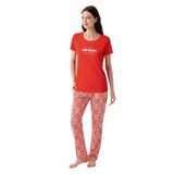 Arnetta Pijama Takım, 4XL, AR3611-S-V1, Kırmızı, kadın