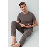 Arnetta Pijama Takım, M, AR3686-S-V2, Kahverengi, erkek