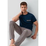 Arnetta Pijama Takım, S, AR3682-S-V1, Lacivert, erkek