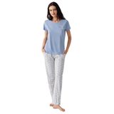 Arnetta Pijama Takım, XL, AR3617-S-V1, Mavi, kadın