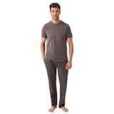 Arnetta Pijama Takım, XL, AR3686-S-V2, Kahverengi, erkek