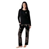 Arnetta Pijama Takımı, 4XL, AR3439-S-V2, Siyah, kadın