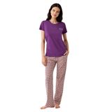 Arnetta Pijama Takımı, 4XL, AR3561-S-V1, Mor, kadın