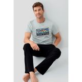 Arnetta Pijama Takımı, L, AR3701-S-V2, Yeşil, erkek