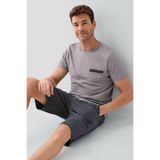Arnetta Pijama Takımı, S, AR3677-S-V1, Gri, erkek