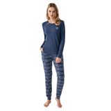 Arnetta Pijama Takımı, XL, AR3400-S-V1, Mavi, kadın