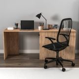 Arnetti Akser Dolaplı Geniş Çalışma Bilgisayar Masası Atlantik Çam Antrasit - Akser - 180x73.8 - Çam - Antrasit