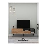 ARNETTİ Alba 150 cm TV Sehpası Atlantik Çam Antrasit | Modern TV Ünitesi