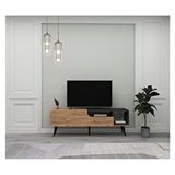 Arnetti Alba Tv Sehpası – Modern Kapaklı Tv Ünitesi 150 Cm (ATLANTİK ÇAM ve ANTRASİT) Atlantik Çam- Anrasit