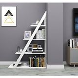 ARNETTİ Arven 4 Raflı Kitaplık – Modern Tasarım, Beyaz Renkli Raf Ünitesi