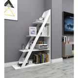 Arnetti Arven 4 Raflı Kitaplık – Modern Tasarım, Raf Ünitesi, Beyaz
