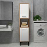 Arnetti Banyo Dolabi 2 Kapakli 5 Rafli Cok Amacli Damınol Banyo Dolabi Atlantik Cam Beyaz