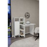 ARNETTİ Buğra Dolaplı Çalışma Masası Beyaz | Bilgisayar Masası ve Home Office Ofis Masası