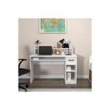 ARNETTİ Eslem Çalışma Masası Beyaz | Çekmeceli Dolaplı Bilgisayar Masası ve Home Office Çalışma Masası