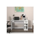 ARNETTİ Eslem Çalışma Masası Beyaz | Çekmeceli Dolaplı Bilgisayar Masası ve Home Office Çalışma Masası