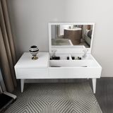 ARNETTİ Riva Aynalı Makyaj Masası Makyaj Organizer, Beyaz - Riva