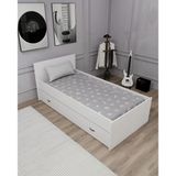 Arnetti Sofia Yavrulu Karyola 90X190 Yatak Uyumlu 2 Kişilik , Beyaz