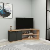 Arnetti Termera Raflı Köşe Tv Ünitesi Atlantik Çam Antrasit