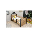 ARNETTİ Valerin Montessori Karyola 90x190 Atlantik Çam Antrasit | Çocuk Odası Sağ Sol Giriş Kurulumlu Karyola