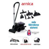 Arnica 2400W Turbo Başlıklı Bora Anti Alerjik Yüksek Çekim gücü Sulu süpürge + Tiftik Makinesi Hediyeli