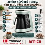 Arnica 650W 4 Fincan Kapasitesi ile Köpüklü Mint Yeşili Türk Kahve Makinesi