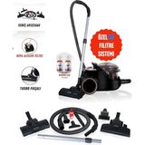 Arnica Bora 2400W Yüksek Emiş Gücü Su Filtreli Özel Su Hazneli Sistemi Ile Tozu Suya Hapseden %99.9 Hijyenik Temizlik Sağlayan Hepa 13 Filtreli Sulu Süpürge + Parfüm Hediyeli - Rose