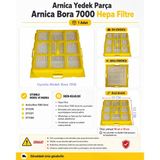 Arnica Bora 7000 Ve 7000 Premium Modelleri İçin Hepa Hava Çıkış Filitresi (Orjinal Yedek Parça)
