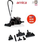Arnica Bora Tozu Hapseden Su Filtreleme Sistemi, Sessiz Çalışma ve Yüksek Performanslı Derinlemesine Temizlik - Siyah - Gold