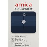 Arnica EG52240 Perfect Bluetooth Baskül - Siyah - Beyaz