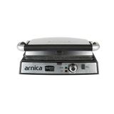 Arnica Tostit Maxi İnox Granit Izgaralı Tost Makinesi, 2000 W, Paslanmaz Çelik, Aynı Anda 6 Tost, Gri