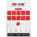 ARNİS 3M VHB Çift Taraflı Bant 30x30 mm Kare Kesim 10’lu Paket Güçlü Yapışkan Endüstriyel Bant