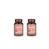 Arnis Pharma Nisvit Omega 3 EPA DHA Demir Folik Asit Çinko İyot ve Vitamin İçeren Multivitamin Takviye Edici Gıda 2 Kutu | Omega 3 Destekli Günlük Vitamin Mineral İçerikli Çiftli Avantaj Paketi