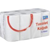 Aro 2 Katlı 16'lı Tuvalet Kağıdı - Eriyen Yaprak 3'li Ekonomik Paket - 3 Adet
