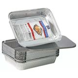 Aro Alüminyum Tepsi+Kapak 25'Li 1125 Cc Tek Kullanımlık Fırın Kabı