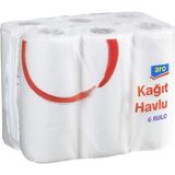 Aro Kağıt Havlu 2 Katlı 6'lı Paket - Hızlı Emişli Havlu Kağıt 3'li Ekonomik Paket - 3 Adet