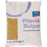 Aro Pilavlık Bulgur 2,5 kg - Ince Kırım Sert Buğday 3'li Ekonomik Paket - 3 Adet
