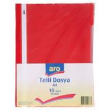 Aro Telli Dosya 10'Lu Kırmızı - Ekonomik Ve Dayanıklı Arşivleme 8'Li Avantaj Paketi
