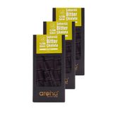 AROHA %100 Kakao Şekersiz Bitter Çikolata 3'lü Paket (80 Gr. X 3 Adet)