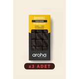 AROHA %100 Kakao Şekersiz Bitter Çikolata 3'lü Paket (80 Gr. X 3 Adet)